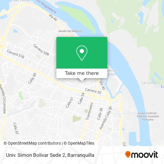 Mapa de Univ. Simon Bolivar Sede 2