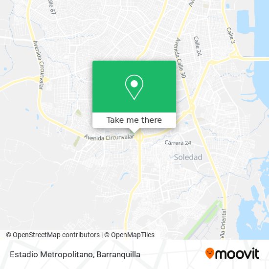 Estadio Metropolitano map