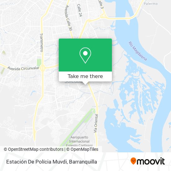 Mapa de Estación De Polícia Muvdi