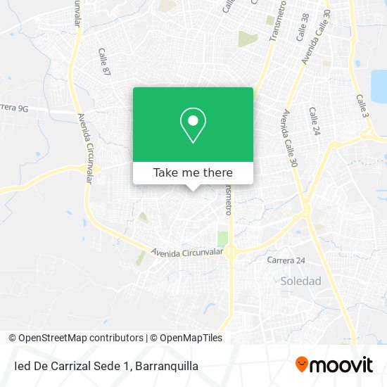 Ied De Carrizal Sede 1 map