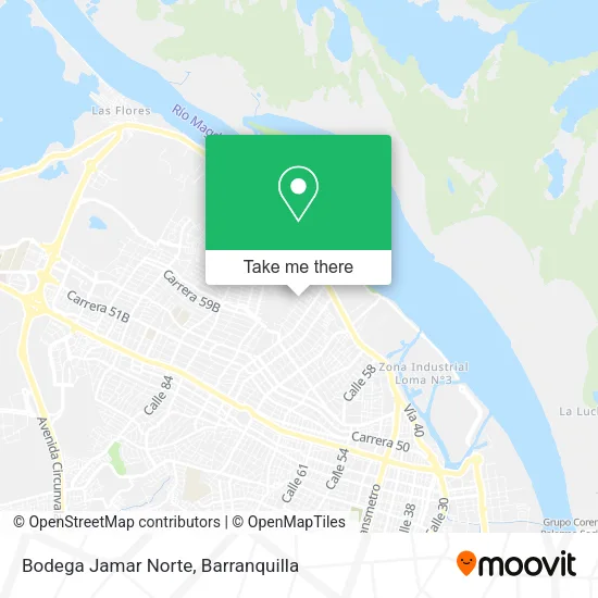 Mapa de Bodega Jamar Norte