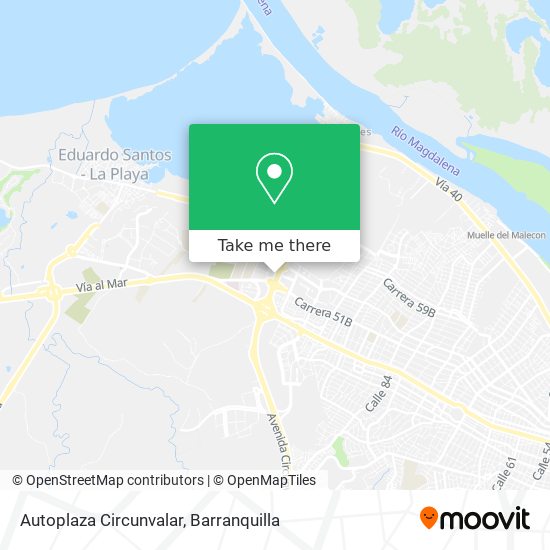 Mapa de Autoplaza Circunvalar