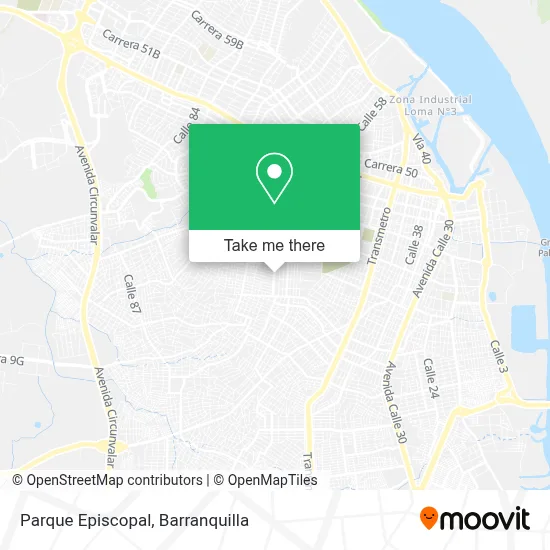 Parque Episcopal map