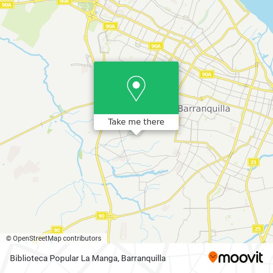 Biblioteca Popular La Manga map
