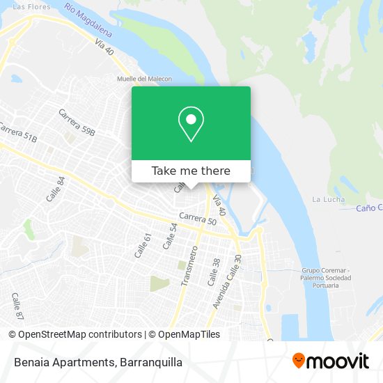 Benaia Apartments map