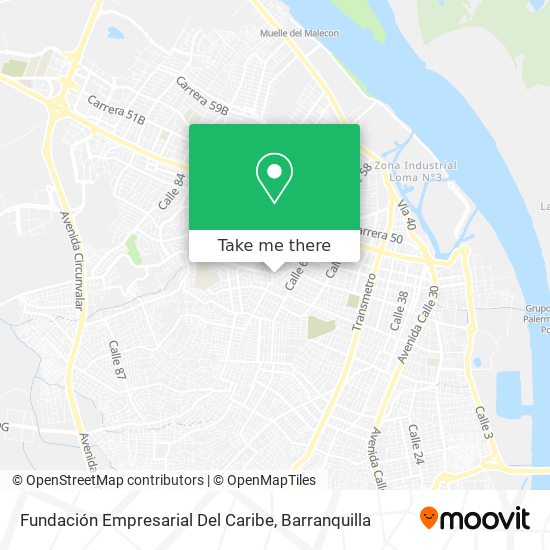 Mapa de Fundación Empresarial Del Caribe