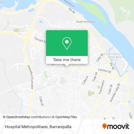 Hospital Metropolitano map
