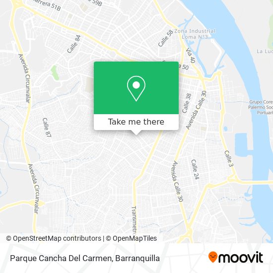 Parque Cancha Del Carmen map