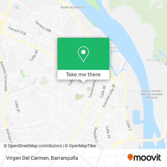 Virgen Del Carmen map