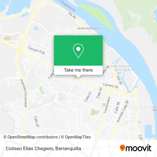 Mapa de Coliseo Elías Chegwin