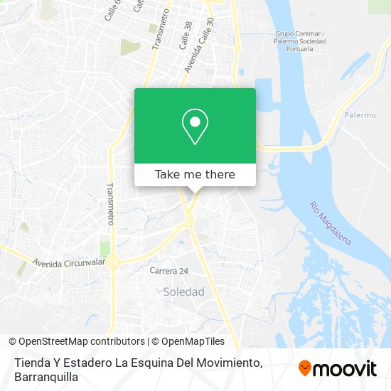 Tienda Y Estadero La Esquina Del Movimiento map