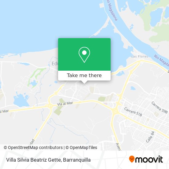 Villa Silvia Beatríz Gette map