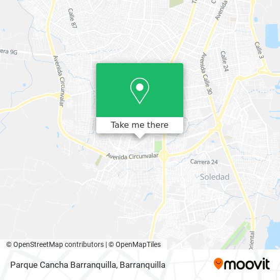 Mapa de Parque Cancha Barranquilla