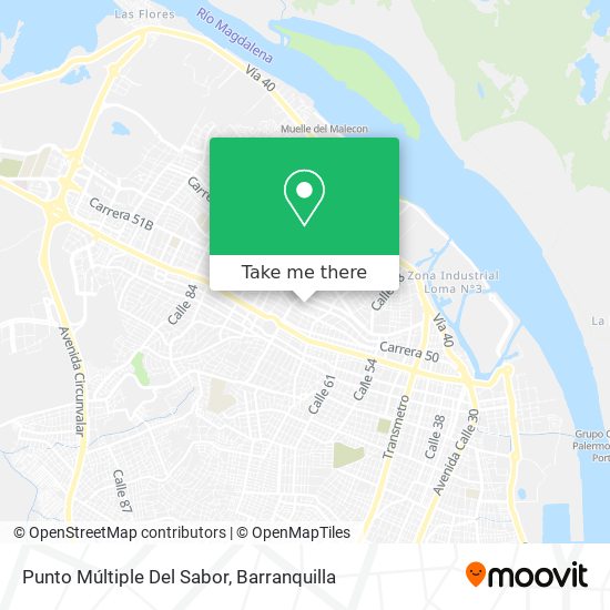 Punto Múltiple Del Sabor map