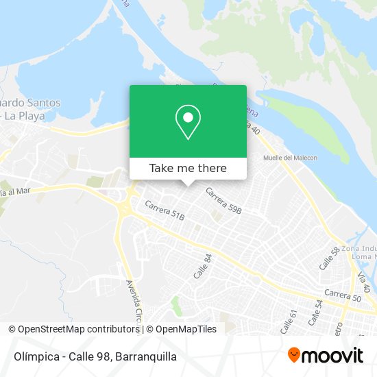 Olímpica - Calle 98 map