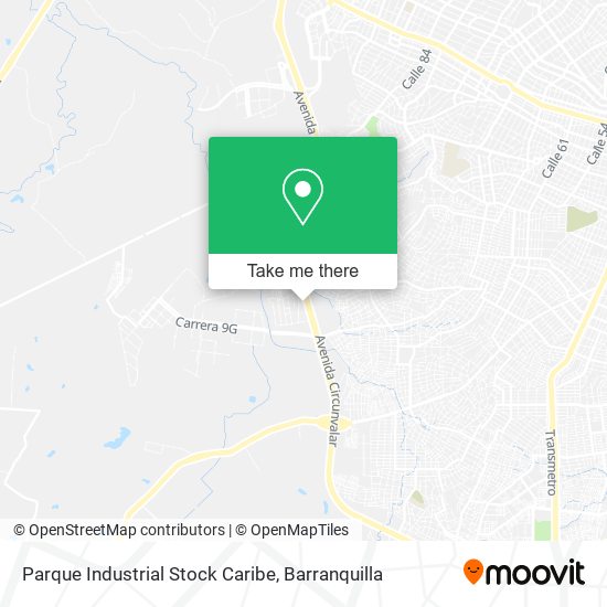 Parque Industrial Stock Caribe map