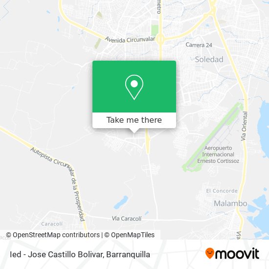 Ied - Jose Castillo Bolivar map