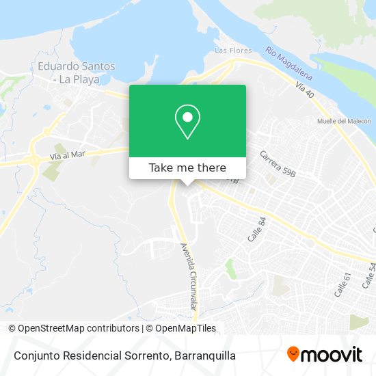 Mapa de Conjunto Residencial Sorrento