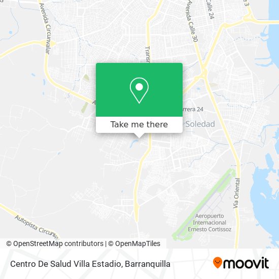 Mapa de Centro De Salud Villa Estadio