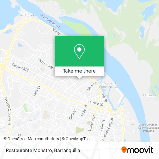 Restaurante Monstro map