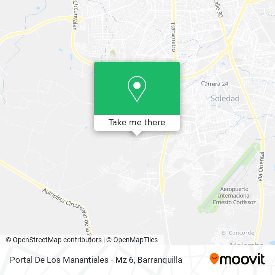 Mapa de Portal De Los Manantiales - Mz 6