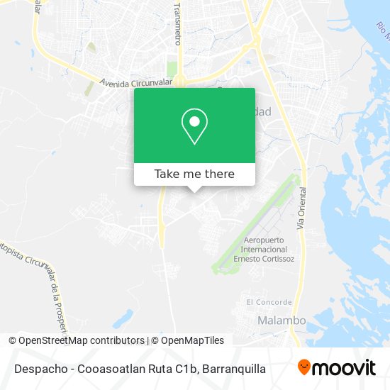 Mapa de Despacho - Cooasoatlan Ruta C1b