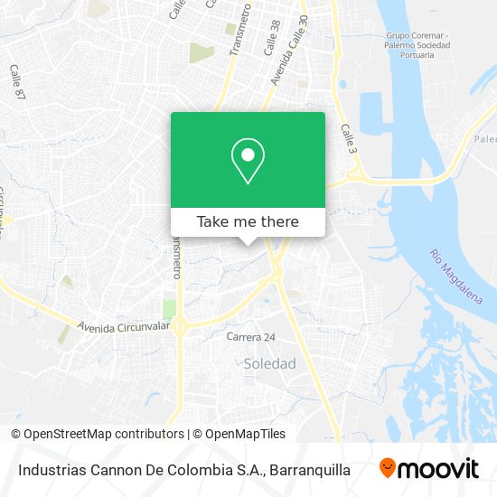 Industrias Cannon De Colombia S.A. map
