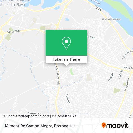 Mirador De Campo Alegre map