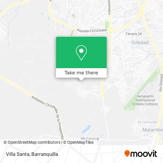 Villa Santa map