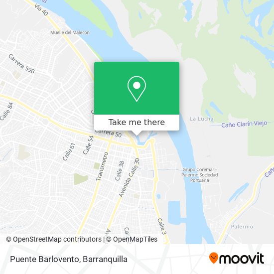 Mapa de Puente Barlovento
