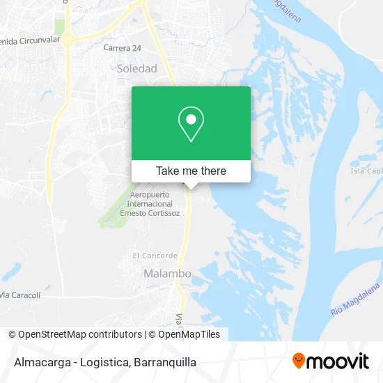 Almacarga - Logistica map