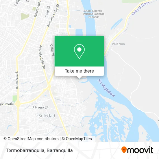 Termobarranquila map