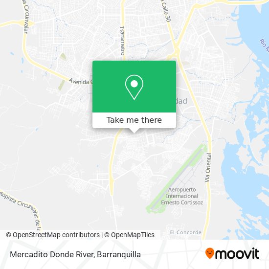 Mercadito Donde River map