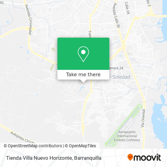 Tienda Villa Nuevo Horizonte map