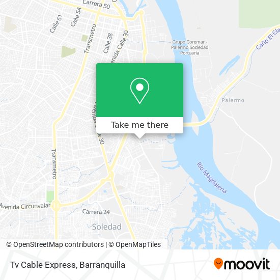 Mapa de Tv Cable Express