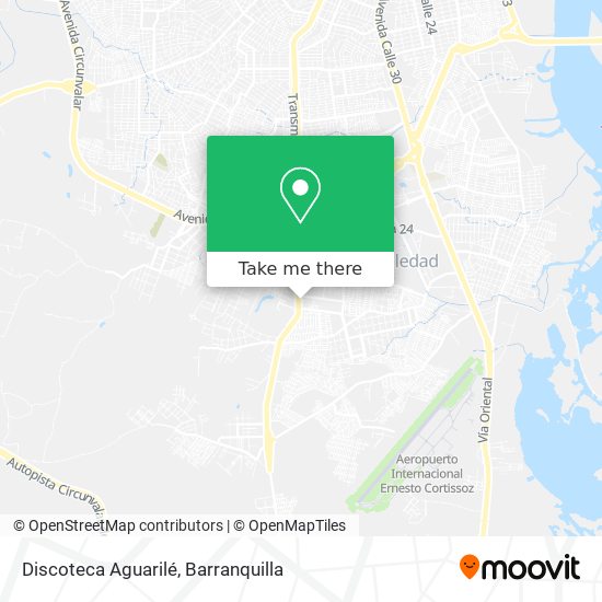 Discoteca Aguarilé map