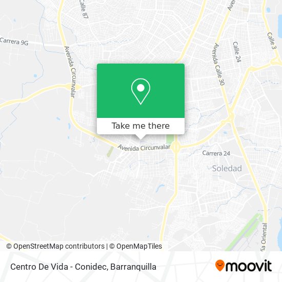 Centro De Vida - Conidec map