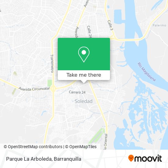 Parque La Arboleda map