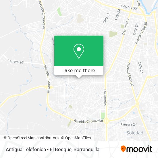 Antigua Telefónica - El Bosque map
