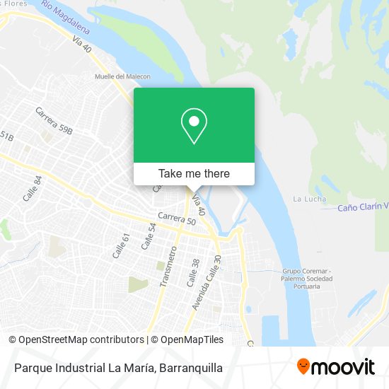 Parque Industrial La María map
