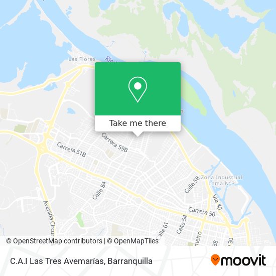 Mapa de C.A.I Las Tres Avemarías