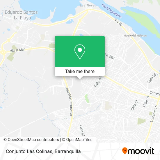 Conjunto Las Colinas map
