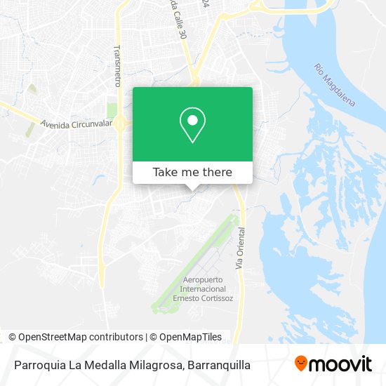 Parroquia La Medalla Milagrosa map