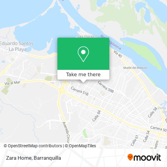 Mapa de Zara Home