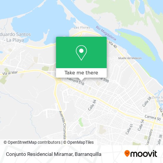 Conjunto Residencial Miramar map