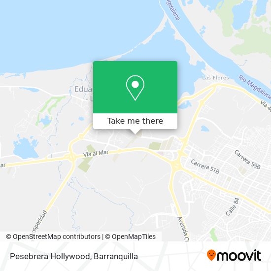 Mapa de Pesebrera Hollywood