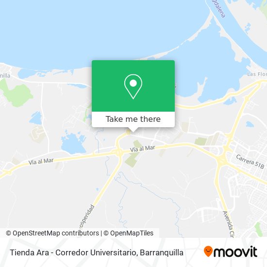 Tienda Ara - Corredor Universitario map