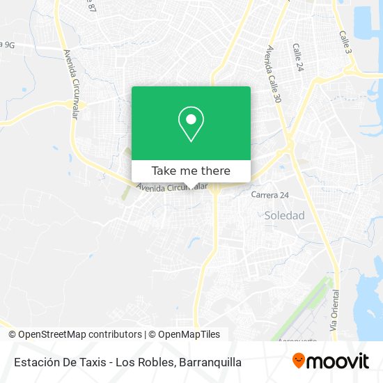 Estación De Taxis - Los Robles map