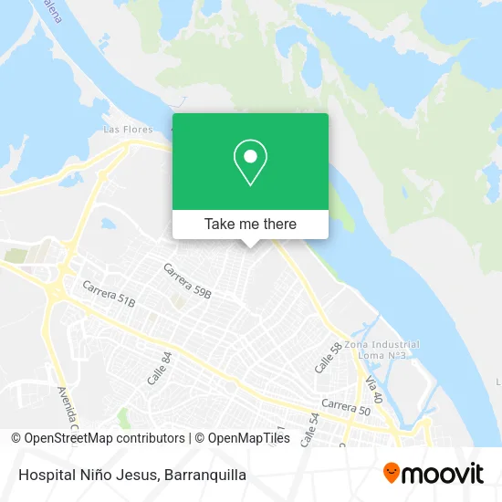 Mapa de Hospital Niño Jesus