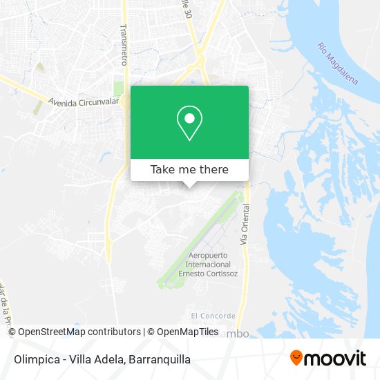 Olimpica - Villa Adela map